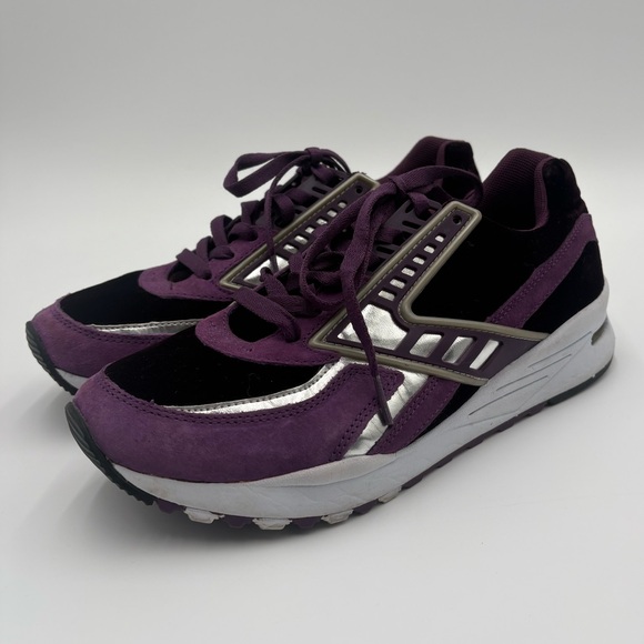 Brooks Shoes - Brooks Heritage Regent Sneakers Purple Velvet Suede Silver Women’s Size 10